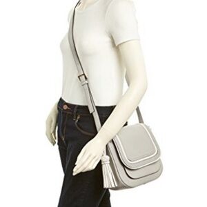 Kate Spade Medium Rianne Crossbody Bag Gray White